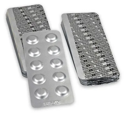 Productafbeelding van 250 stuks fenolroodtabletten voor fotometer (25 strips)