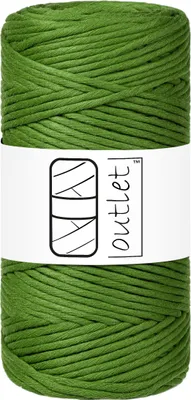Produktbild von Spargelgrün  Makrameeschnur 3mm 100m OUTLET