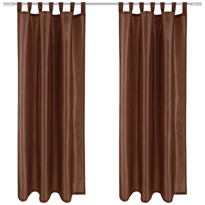 Obrázek produktu pro Záclona Alessia v balení 2 neprůhledných kusů s poutky, rozměry: 140x145cm, barva: tmavě šedá