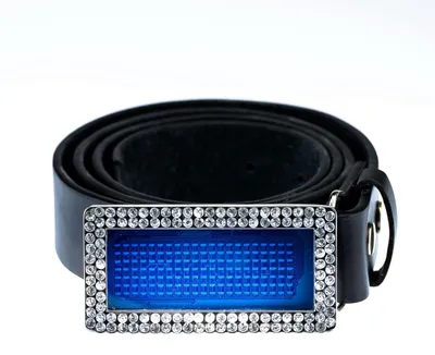 Produktbild von sompex-trendpoint LED Gürtel mit Laufschrift Blau Kristall LED Belt programmierbar Uni