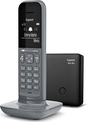 Produktbild von Gigaset CL390A, Analoges/DECT-Telefon, Kabelloses Mobilteil, Freisprecheinrichtung, 150 Eintragungen, Anrufer-Identifikation, Grau