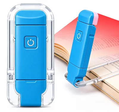 Image de Lampe de lecture rouge - Lampe à pince - 670 nm - Rechargeable - Pour le lit - 3 niveaux de luminosité