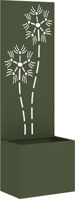 Zdjęcie produktu dla Donica Ogrodowa Z Dekoracyjną Płytą Oliwkowy 50 X 140 Cm Lumarko!
