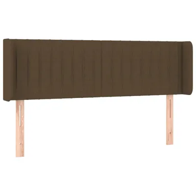 Produktbild von Kopfteil mit Ohren Dunkelbraun 147x16x78/88 cm Stoff