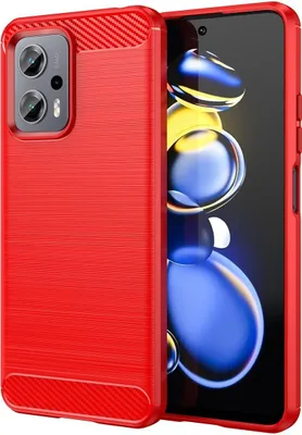 Produktbild von König Design Hülle kompatibel mit Xiaomi Redmi Note11T Pro+ 5G Kunststoff Soft Handyhülle - Handy Case Rot