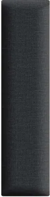 Obrázek produktu pro Nástěnné panely 3D 15 x 60 cm čalouněné - pro velmi snadnou montáž, z velurové tkaniny, s měkkou výplní, barva grafitová