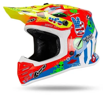 Produktbild von Ufo Korey Offroad-helm Junior Rot S Kinder Rot S