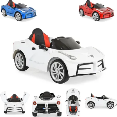 Produktbild von Moni Kinder Elektroauto Liberty, Fernbedienung EVA-Reifen Rücklichter Gurt MP3 weiß