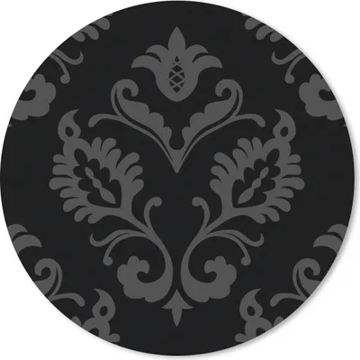Produktbild von MuchoWow® Mauspad Mousepad Barock - Schwarz - Muster 30x30 cm - Mousepads - Maus Mat - Pad - Mausunterlage - Tischunterlage - Schreibtischmatten
