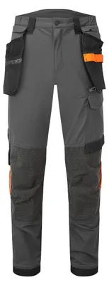 Produktbild von Arbeits-Hose Stretch Holster Ev4 – Größe 58 – Metallgrau – Portwest