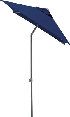 Produktbild von KETTLER Easy Push Schirm 150x210 cm, UPF 50+, anthrazit matt/ blau, Aluminium/Polyester mit PolyurethanBeschichtung