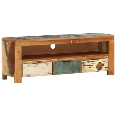 Produktbild von TV-Schrank 110x30x40 cm Altholz Massiv