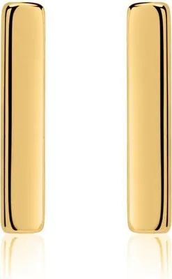 Produktbild von lanii Stäbchen Ohrstecker Sterlingsilber (Gold)