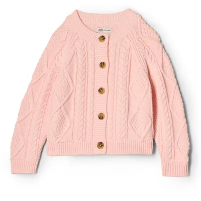 Produktbild von A. Essentials x Sofia Grainge Unisex Baby Fischer-Strickjacke Pullover, Hellrosa