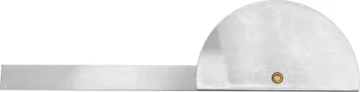 Image de Allecto plus - Équerre en acier inoxydable 0-180° pour la menuiserie et la peinture - Règle de mesure de 100 mm