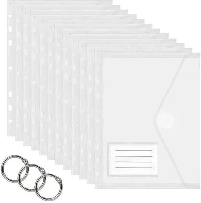 Immagine prodotto di Raccoglitori trasparenti per documenti - 12 pezzi