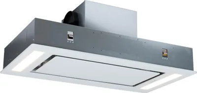 Produktbild von Klarstein Dunstabzugshaube, Leiser Dunstabzug, Dunstabzugshaube Unterbau, Dunstabzugshaube mit Filter, Dunstabzugshaube Einbau, Abzugshaube 90cm, 230W, 620 m³/h, Abluft/Umluft Dunstabzugshaube Weiß
