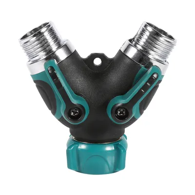 Image de Raccord de tuyau d'arrosage, Distributeur de tuyau d'arrosage, Raccord de tuyau d'eau, Adaptateur de tuyau d'arrosage, Raccord d'eau 2 voies
