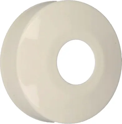 Produktbild von tecuro DESIGN-Hahnrosette 1 Zoll Ø 34 mm x Ø 67 mm x 5 mm - weiß