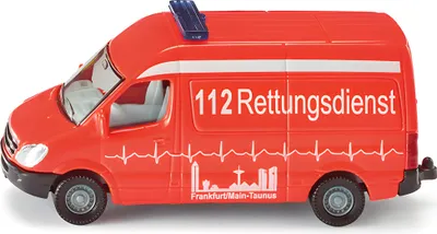 Obrázek produktu pro SIKU Ambulance Červené auto na hraní z kovu a plastu