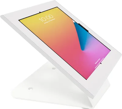 Image de Support tablette mural ou de table universel Apple et Samsung 12.9''-13'' Blanc