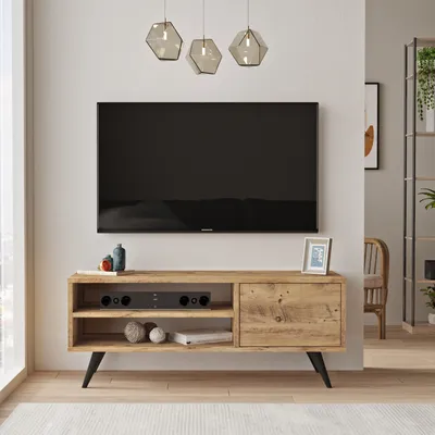 Productafbeelding van Skye Decor, model Cd1-A, TV-kast, Atlantisch grenenhout, 110 x 44 x 40 cm