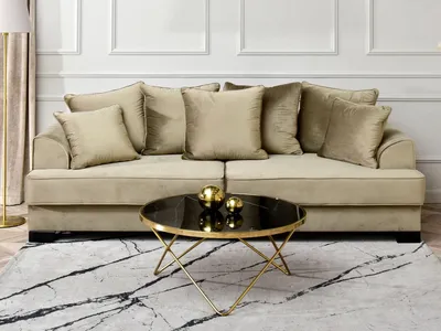 Produktbild von RAMAL Couchtisch - schwarzer Marmor / Gold