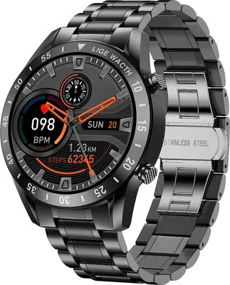 Produktbild von Smart Watch Herren 1.32” HD mit Bluetooth Sprachanruf Wasserdicht