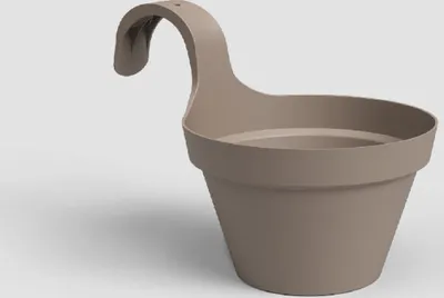 Obrázek produktu pro Artevasi Květináč CAPRI, balkonový, 20 cm, plast, šedá