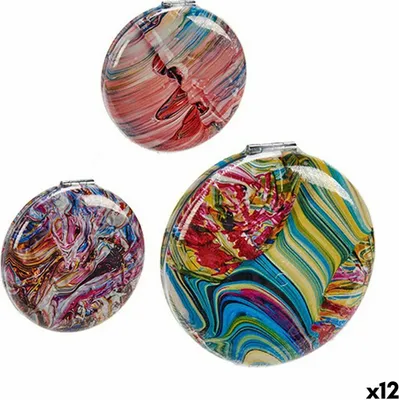 Produktbild von Taschenspiegel Kristall Kunststoff 8 x 2,4 x 8 cm (12 Stück)