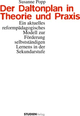 Produktbild von Der Daltonplan in Theorie und Praxis