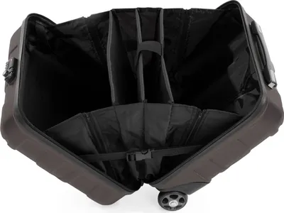 Immagine prodotto di SUITLINE - Pilot Trolley Laptop Case 2 Wheels Briefcase, Bordcase Aircraft Underseater Pilot Case Business Trolley Hardcase Carry-On Hand Luggage ABS, TSA, 38 cm, Titanio