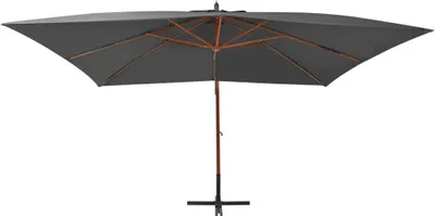 Immagine prodotto di vidaXL Ombrello Ampel con palo in legno 400x300 cm antracite