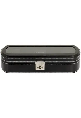 Produktbild von Friedrich-Lederwaren Uhrenkasten London Leder 5 Uhren schwarz