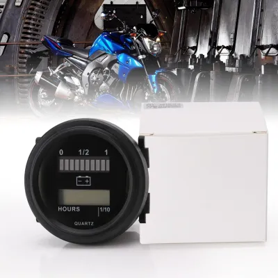 Obrázok produktu pre Digitálny LCD počítadlo prevádzkových hodín s LED indikátorom stavu batérie, 12 V, 24 V, 36 V, 48 V, 72 V