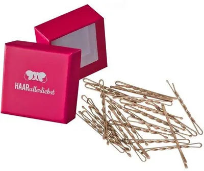 Produktbild von Beige Haarspangen 5,5 cm für Blondhaar