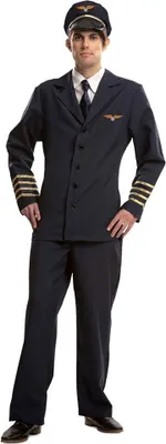 Immagine prodotto di Costume da pilota per uomo nero M-L nero M-L