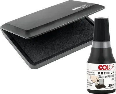Produktbild von COLOP Kombibox Stempelkissen + Stempelfarbe schwarz