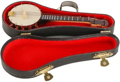 Productafbeelding van Miniatuur banjo als decoratief element