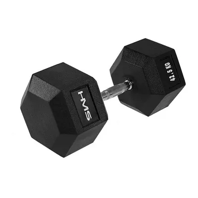 Obrázok produktu pre HMS Hexagonal 42,5 kg Čierna Jednoručná činka