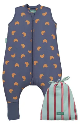 Imagen del producto de Saco de dormir para bebé con pies y calcetines - Saco de dormir TOG 2-5 - Saco de dormir de invierno para bebés - Para niñas y niños - 100% algodón (certificado )