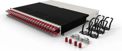 Produktbild von Patchbox.one 8Ru Cat.6A Stp Red 0,8M Inc L. 6 Patchcatch