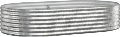 Obrázok produktu pre vidaXL Pozinkovaná oceľová vyvýšená posteľ 175x100x36 cm Silver