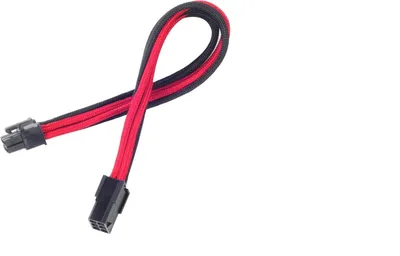Produktbild von Silverstone PP07-IDE6BR, 0,25 m, PCI-E (6-pin), PCI-E (6-pin), Männlich, Weiblich, 90°