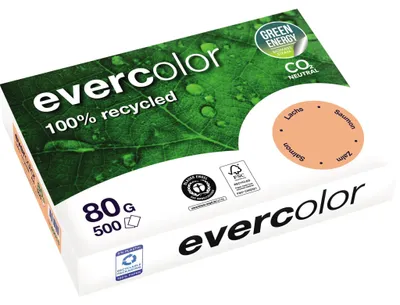 Produktbild von Clairefontaine Kopierpapier 40015C A4 80g RC lachs 500Bl.