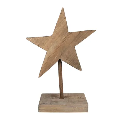 Immagine prodotto di Stella decorativa Clayre & Eef 15x8x21 cm Legno marrone