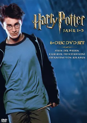 Produktbild von Harry Potter - Jahr 1-3 (3 Filme: Harry Potter - Der Stein der Weisen / Die Kammer des Schreckens / Der Gefangene von Askaban) [6-DVD Box]