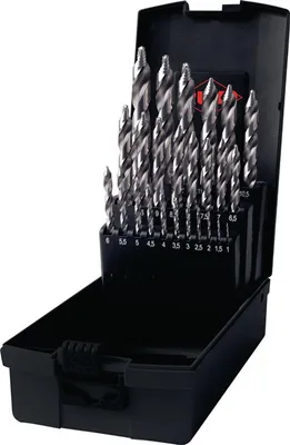 Produktbild von RUKO 259215RO HSS-G Twist drill bit set 25-piece DIN 338 Triangular shank 1 Set