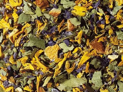 Produktbild von 1 kg  Kräuterteemischung Ruhige Stunde ohne Zusatz von Aroma