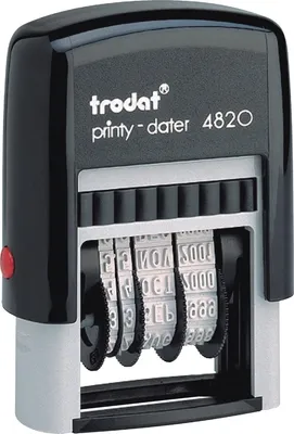 Produktbild von Datumstempel Printy 4820 selbstfärbend 4mm Packung mit 10 Stück